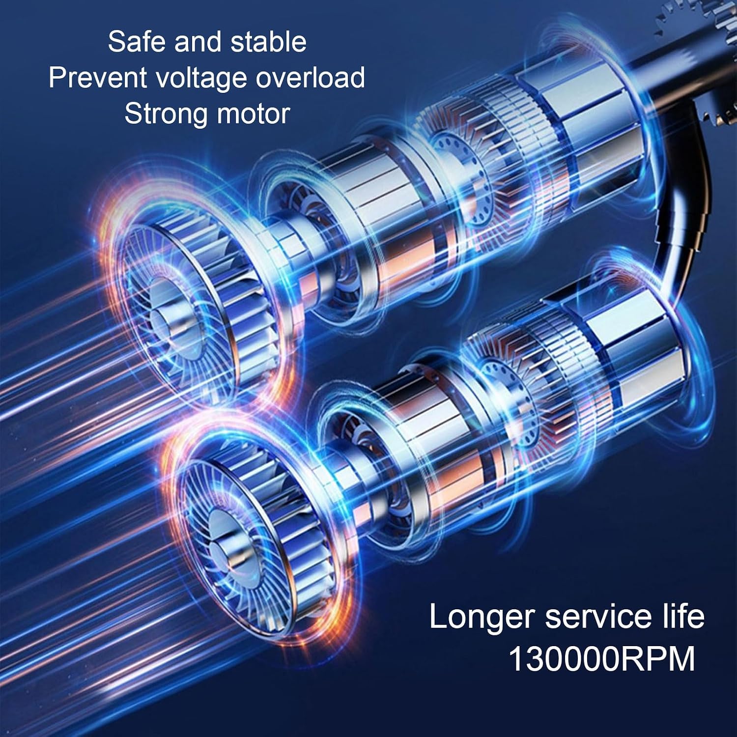 Electric Air Duster, Cordless Portable 130000RPM Blower Powerful 3 Speed Cleaning Tool for Keyboard Car ABS Rechargeable 3000mAh Palm Sized 1 Pack image 5