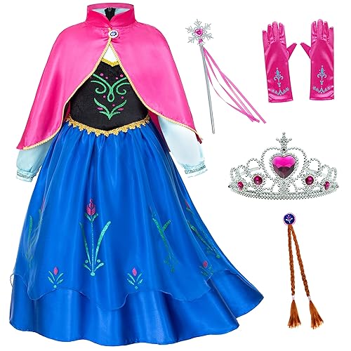 Princess Costumes Birthday Party Dress Up for Little Girls/Long Sleeve