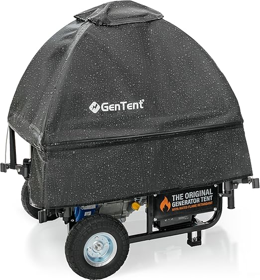 GenTent Generator Running Cover - Universal Kit (Standard, Black) - for Open Frame Generators