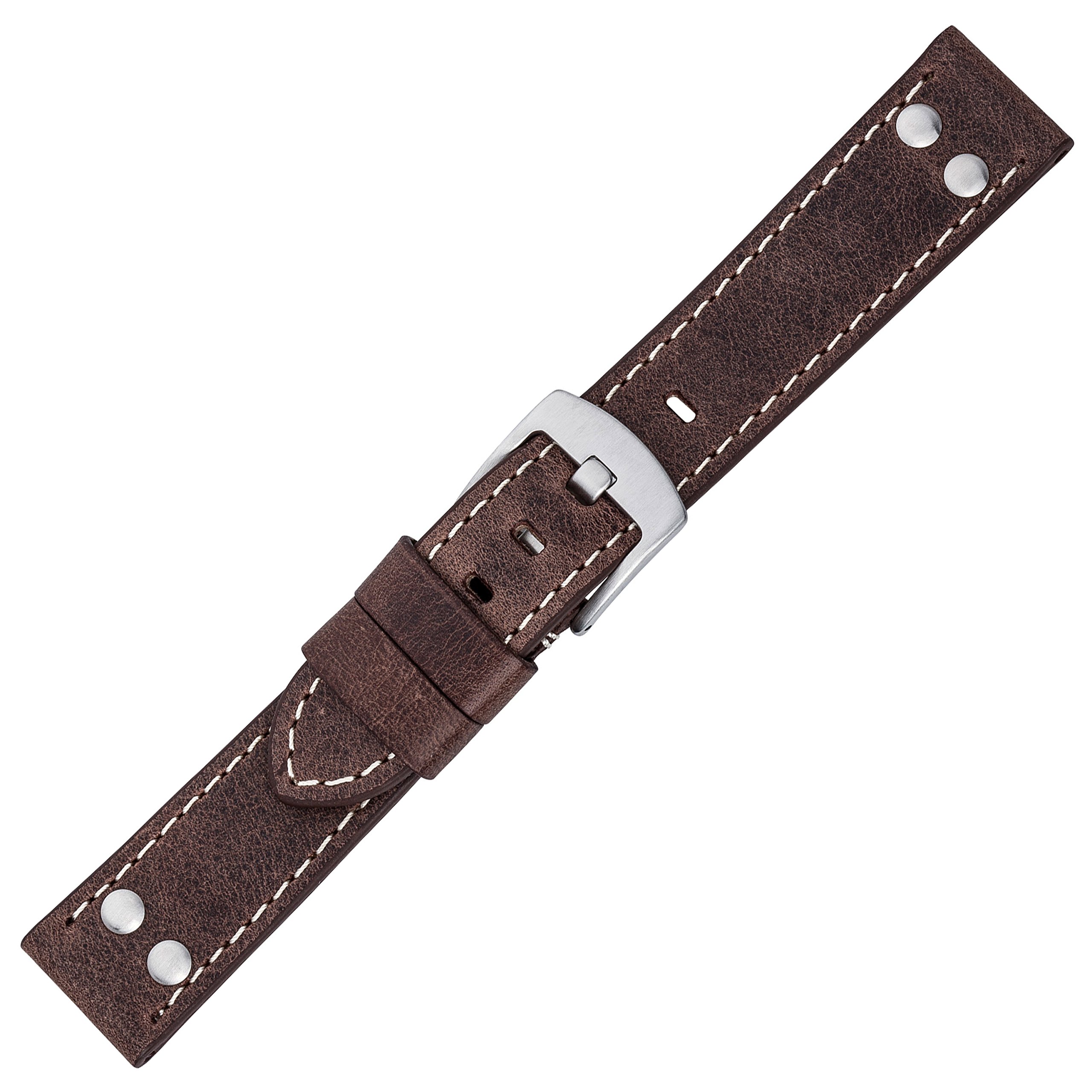 Eichmüller Uhrenarmband Lederband Vintage Look mit Nieten