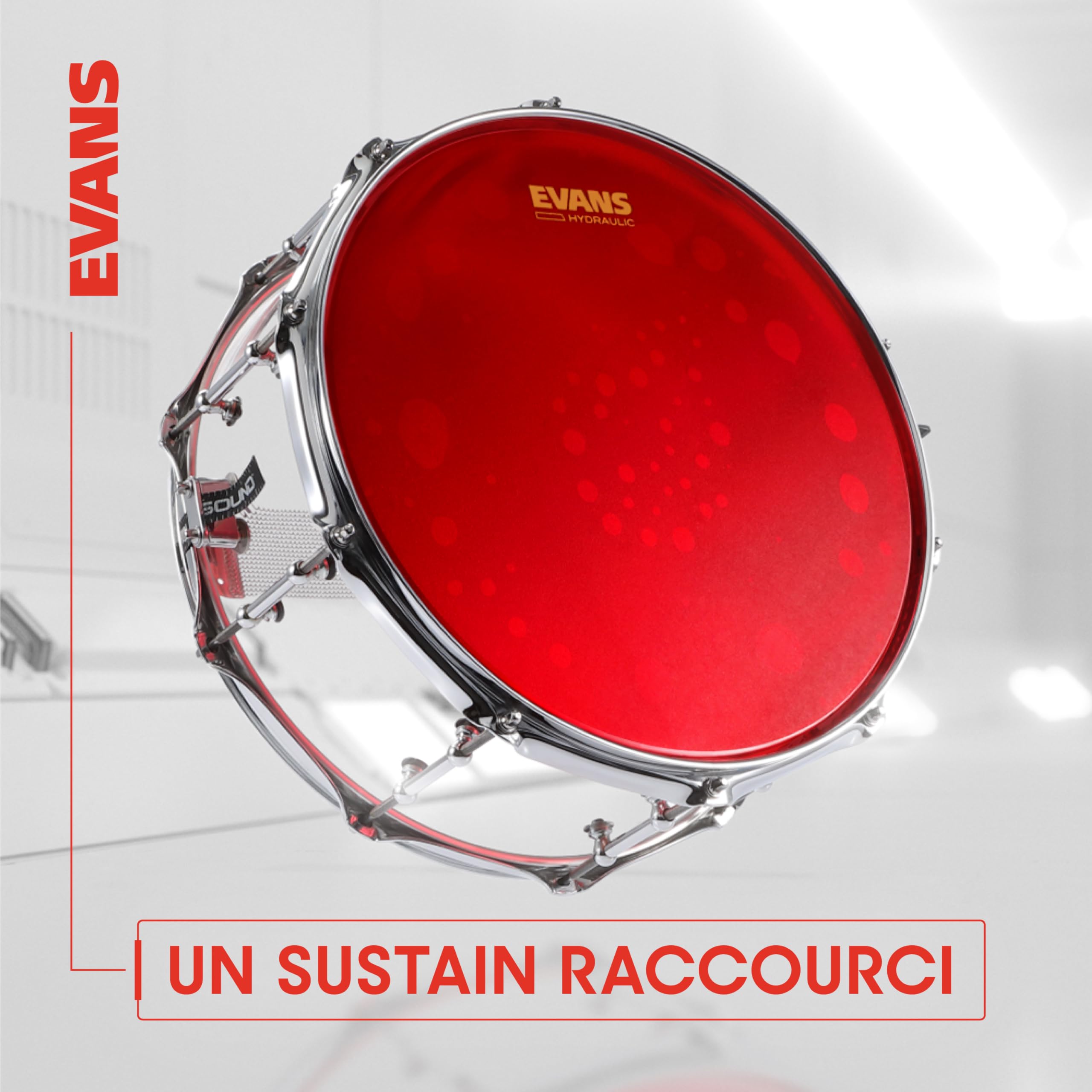 Evans Packs de peaux de toms transparentes Evans Hydraulic, Standard (12", 13" et 16")