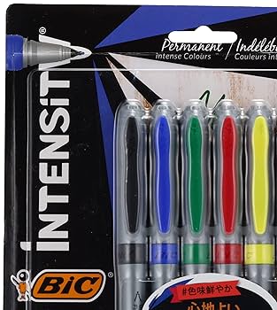Amazon | ビック(Bic) 油性 ペン カラー セット Intensity