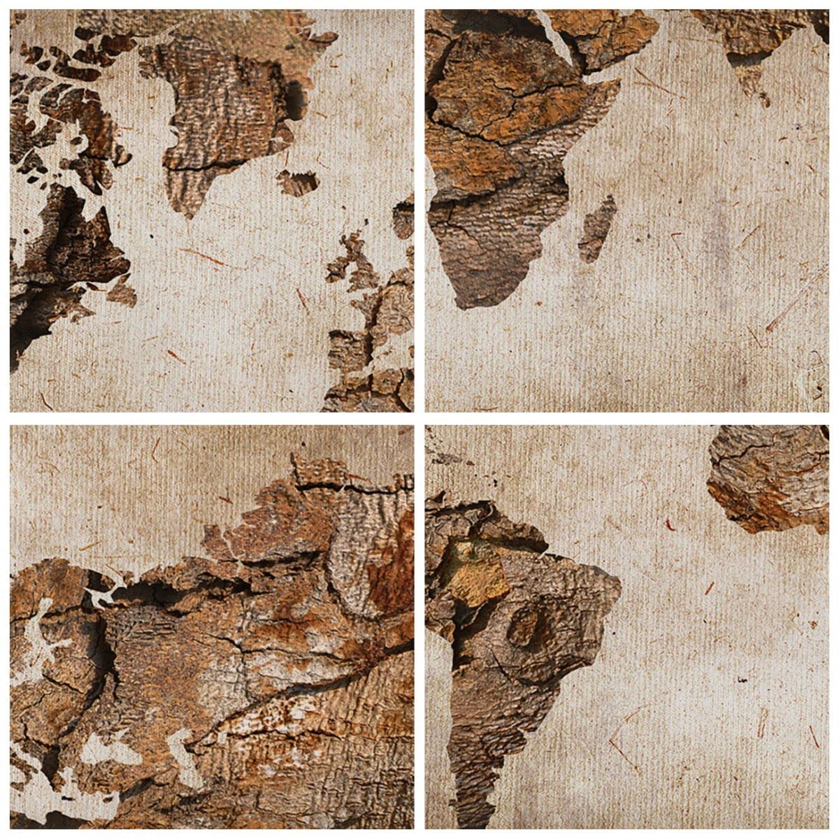 Lienzos decorativos 150x100cm Cuadro Sobre Lienzo Moderno mapa mundo moderno Grande XXL Dormitorio Cuadros Pared Imágenes Tríptico 5 Piezas Cuadros Decoracion Salon Wall Art Prints EA150x100-3590