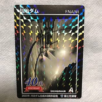 Amazon.co.jp: ダムカード 川治ダム40周年記念 40周年 キラキラ