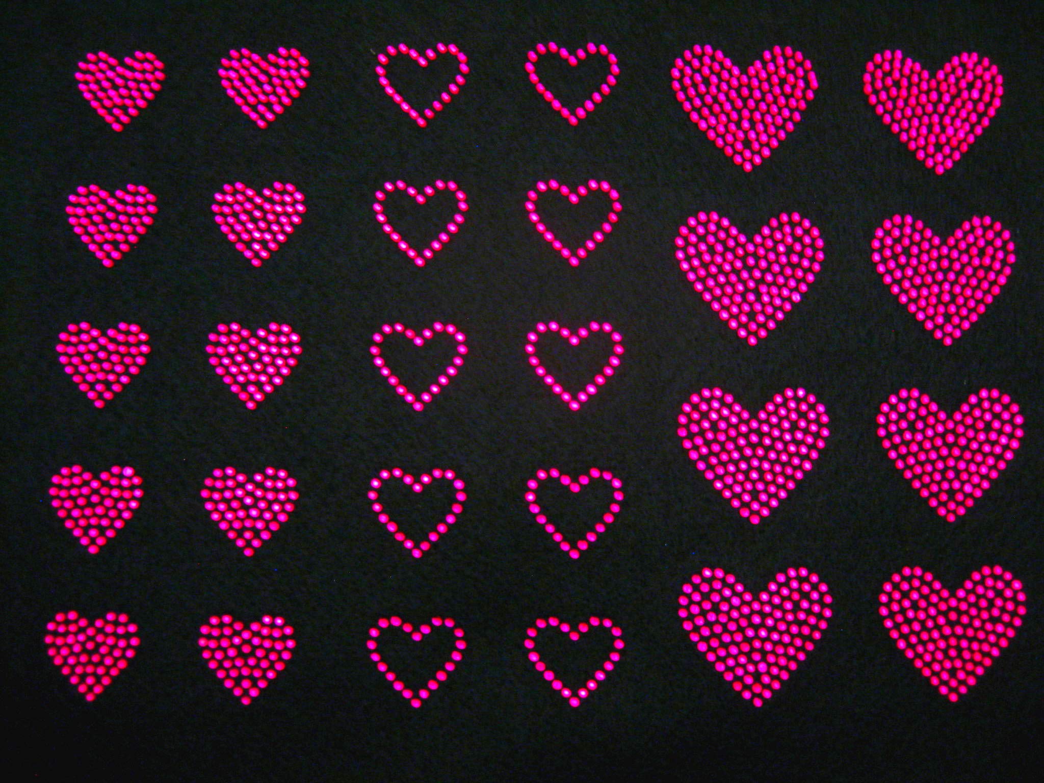 Hot Pink Hearts Background