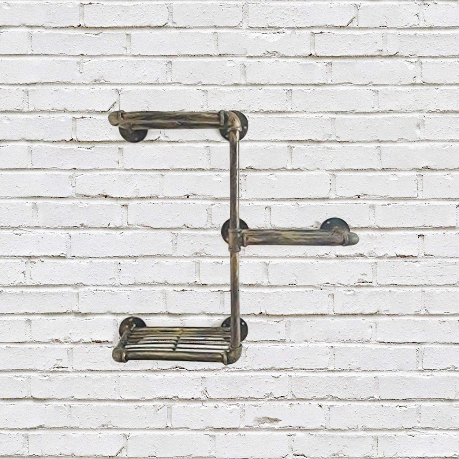 Buy garden mile Homezone® Industrial Style 3 Tier Shelving Unit Rustic