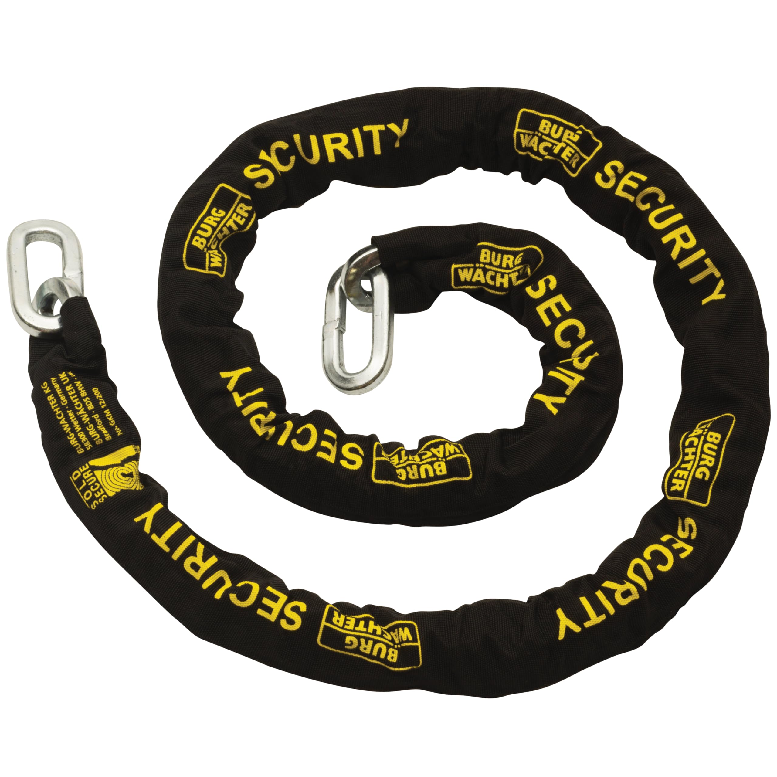 Burg-Wächter 2M Burg-Wachter Gkm 12/200 12Mm Sold Secure Diamond & Gold Chain, Black,