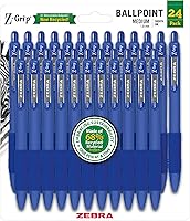 Vista 30 de Bolígrafo Zebra Z-Grip, retráctil, punta media de 1.0 mm, colores de moda variados, suministros escolares, suministros para maestros y suministros