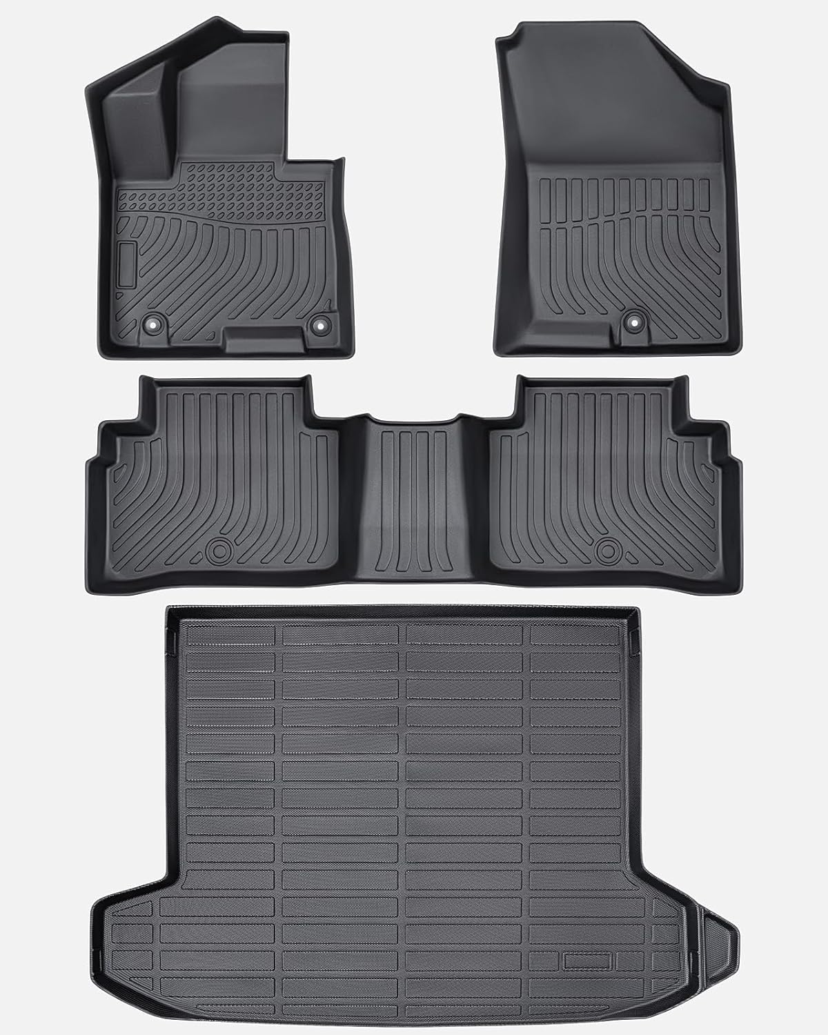 DiffCar® Floor Mats & Cargo Liner for Hyundai Tucson 2022-2025 (Not for PHEV & Hybrid), All-Weather TPE Floor Liner for Tucson Accessories 2022 2023 2024 2025