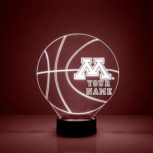 Miniatura 10 de Letrero LED personalizado de baloncesto de los Wolverines de la Universidad de Michigan, lámpara de luz nocturna con control remoto y nombre o