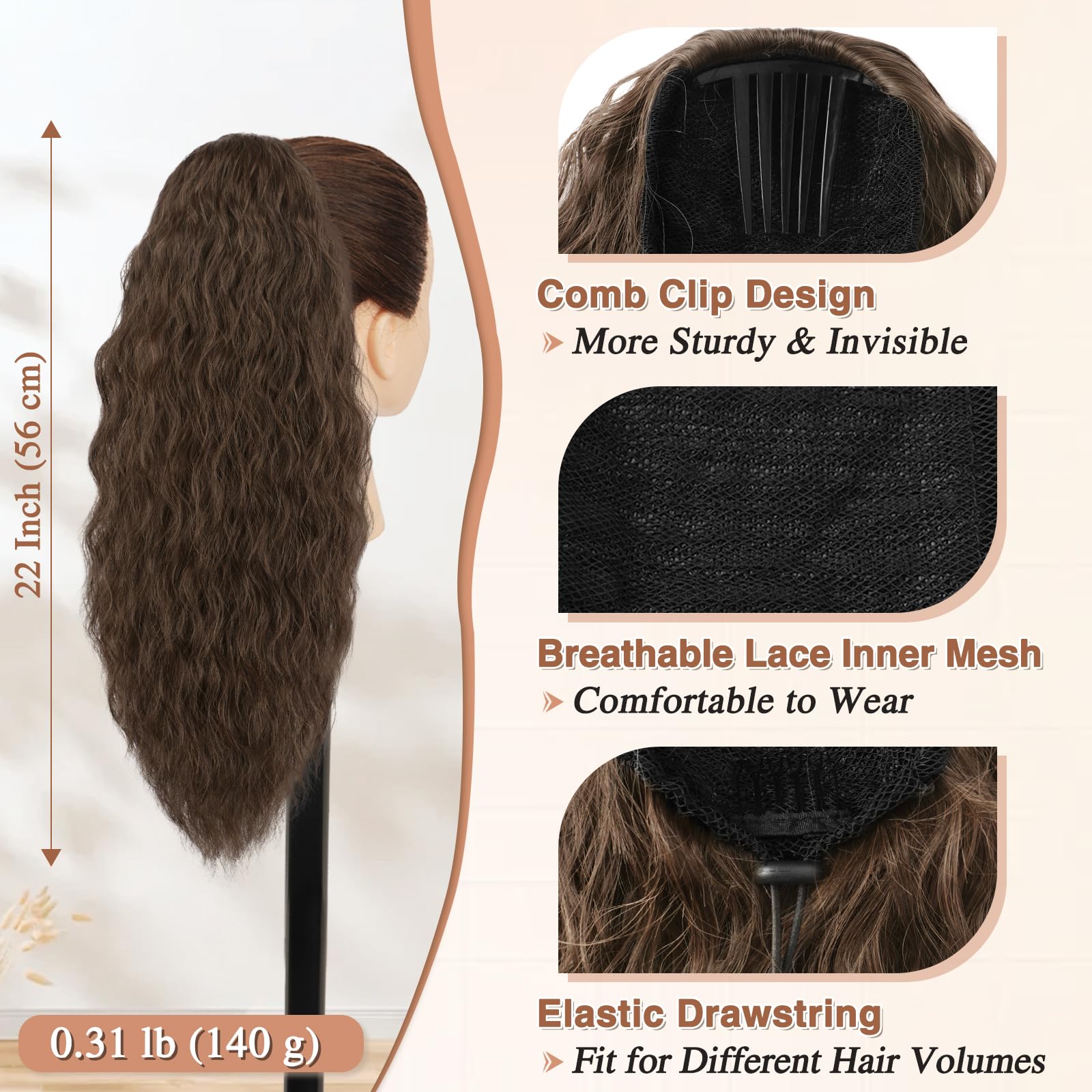 BARSDAR 22 Inch Long Ponytail - Image 2