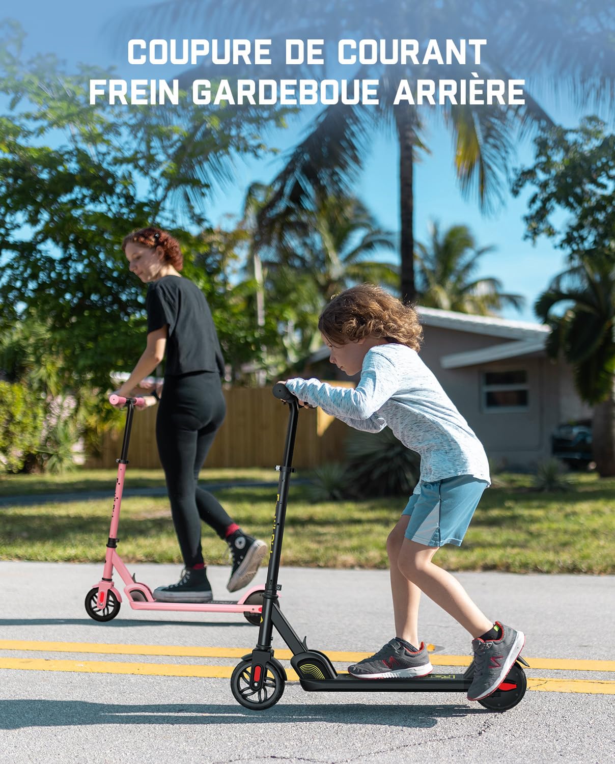 FanttikRide C9 Trottinette Électrique pour Enfants, 10/16 km/h, 8 km | Écran LED, Hauteur Réglable, Pliable et Légère, pour Enfants de 1,2 à 1,6 m, jusqu'à 60 kg