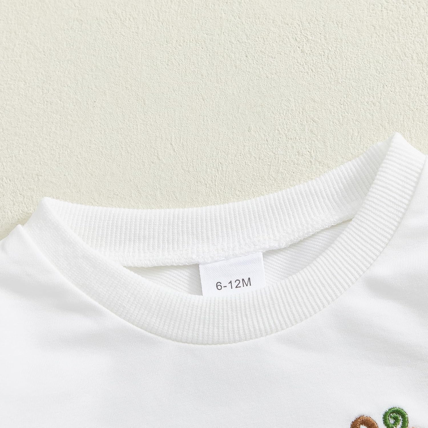 Toddler Baby Girl Halloween Outfit Pumpkin Embroidery Long Sleeve Sweatshirt Tops Plaid Flared Pants Set Fall Clothes - Image 4