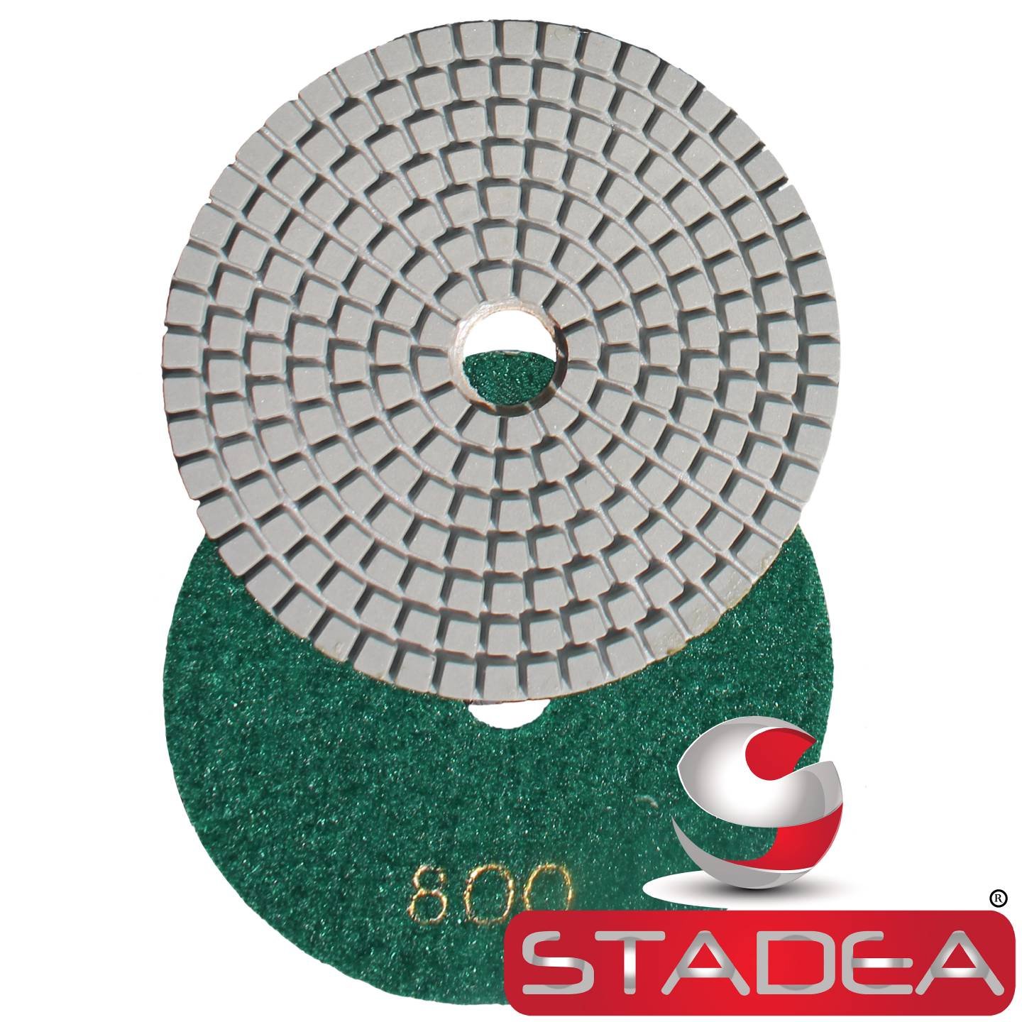 Almohadillas de pulido de diamante de 4 pulgadas en húmedo/seco, juego de 11+1 almohadilla de respaldo para hormigón de granito