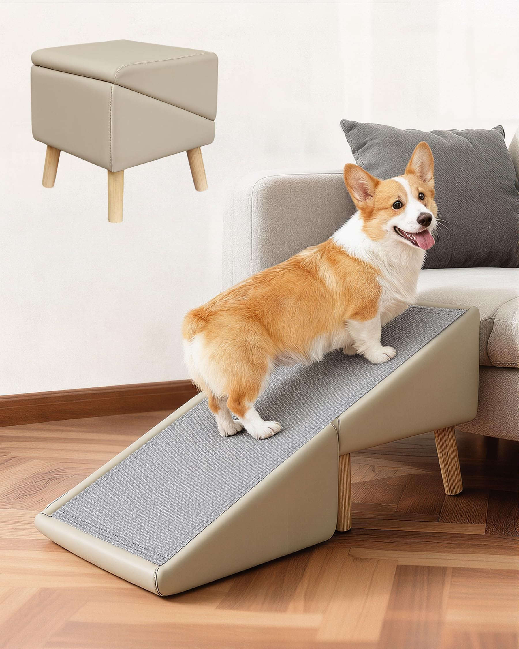 Cuepet 犬 スロープ ドッグステップ 犬猫用ペット 2WAY 折りたたみ式…