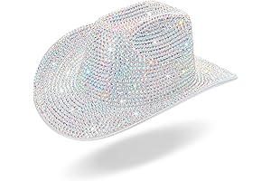 Rhinestone Cowgirl Hat With Diamond Fringe: Brilliance for Every Cowgirl