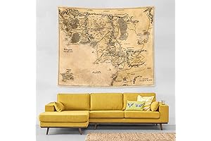 3D IMZEUSYEP Middle Earth Map Tapestry: The Perfect Decorative Canvas of Tolkien's Realm