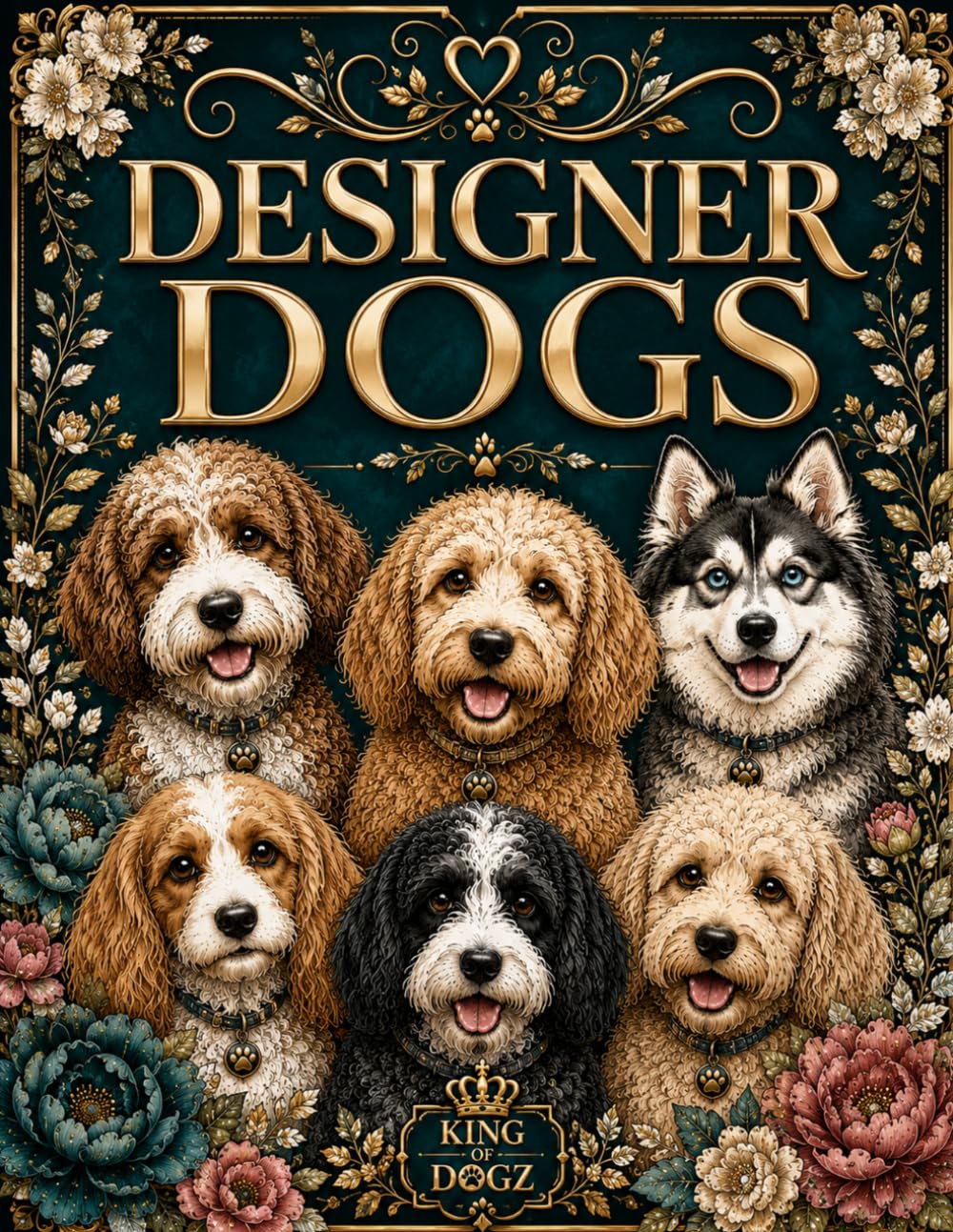 Designer Dogs Volume 2: Doodles & Poodle Mixes Adult Coloring Book