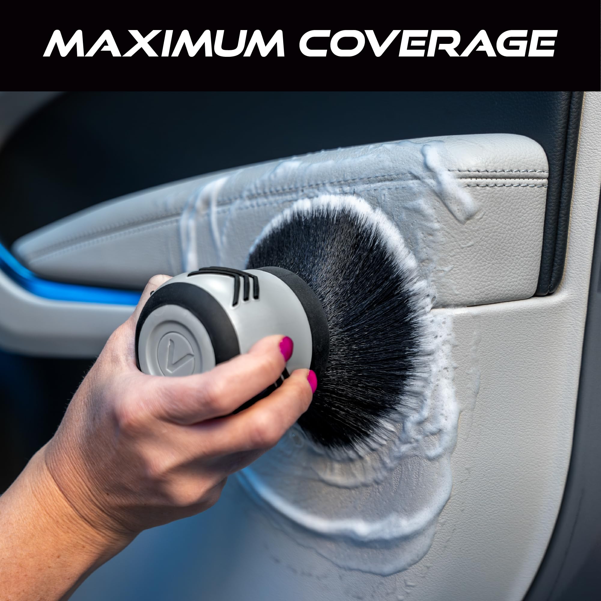 VIKING Palm Detail Brush - Car Interior Cleaning -2