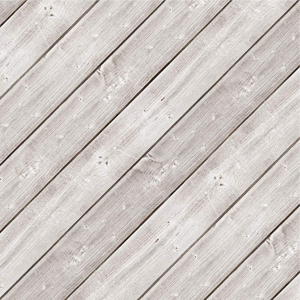 Hampton ArtWooden Diagonal Plank 10"X10"-White -HW1453