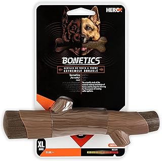 Hero Bonetics Stick, Wood Scent Chewable Dog Toy, Gentle on Teeth & Tummy