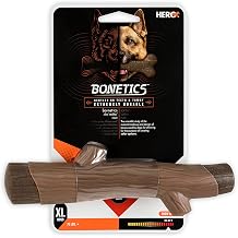 Hero Bonetics Stick, Wood Scent Chewable Dog Toy, Gentle on Teeth & Tummy