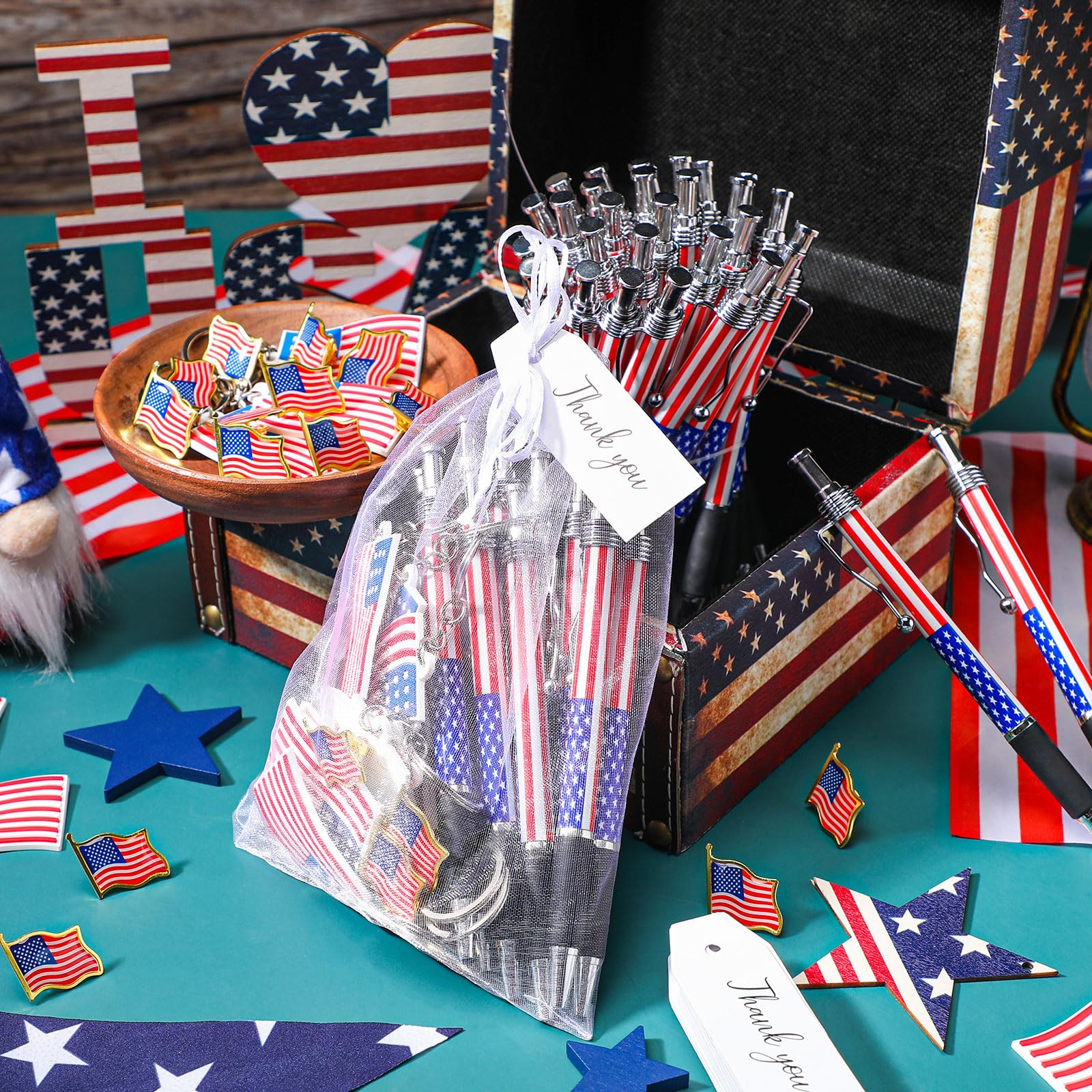 Memorial Day Lapel Pins 10-Pack Star Lapel Pins | Patriotic Brooch