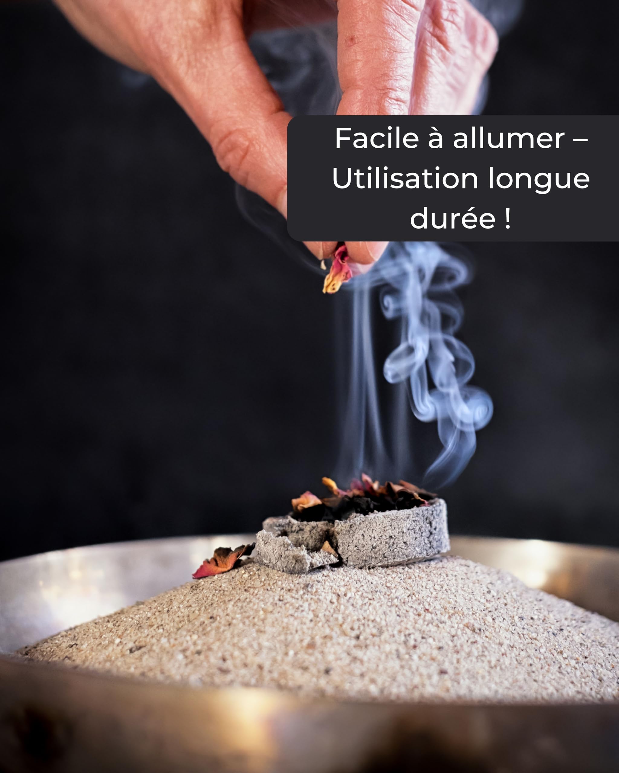 Charbon Bois qualité supérieure Lot de 10 comprimés - Accessoires Fumage pour encens et résine
