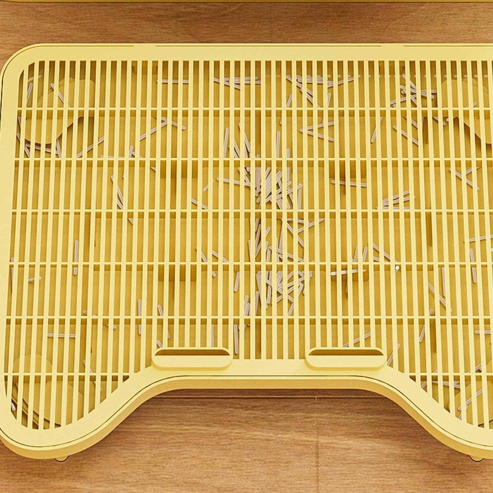 Alfombrilla para Arenero de Gato, Ligera, Fácil de Limpiar, Lavable, de Doble Capa.