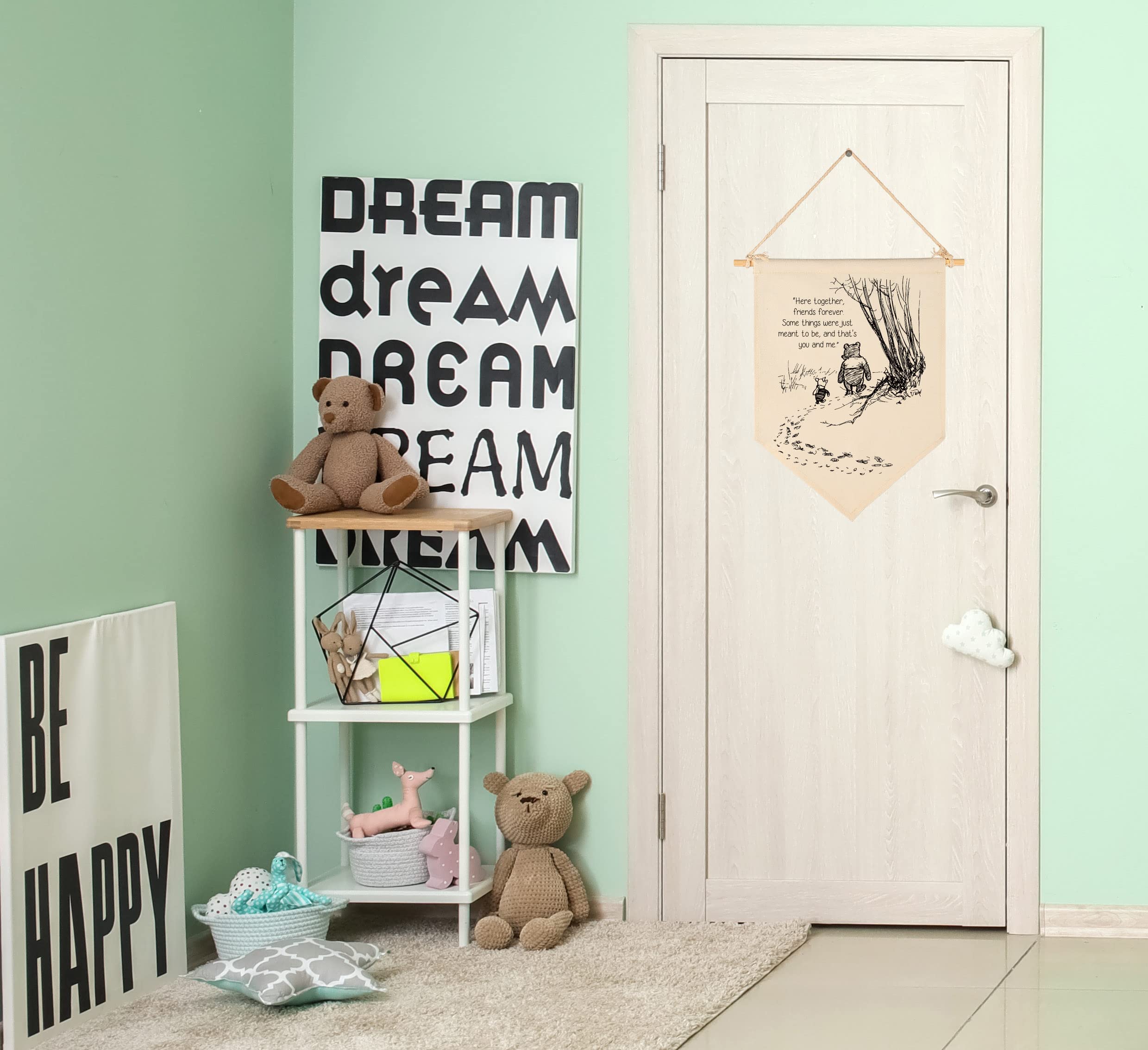 Magic Posters Stampe Winnie The Pooh, set di 3 illustrazioni V2, decorazione per la cameretta dei bambini, decorazione per la stanza dei giochi