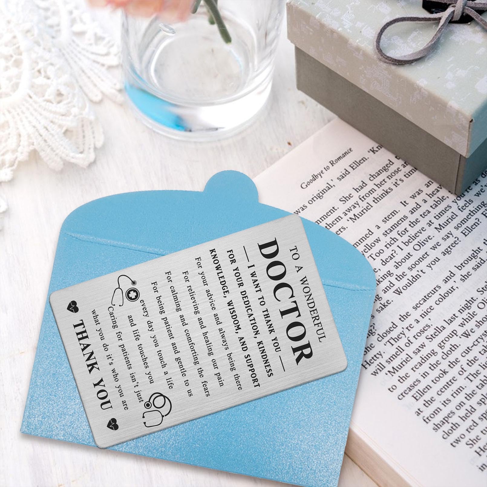 Doctor Who Geburtstagskarte Personalisierbar – Edelstahl, 8,5x5,4 Cm