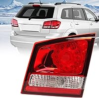 Vista 9 de Para Dodge Journey 2011-2018 Conjunto de luces traseras Led luz trasera lente lámpara de freno con bombilla derecha lado del pasajero RH 68078464AD