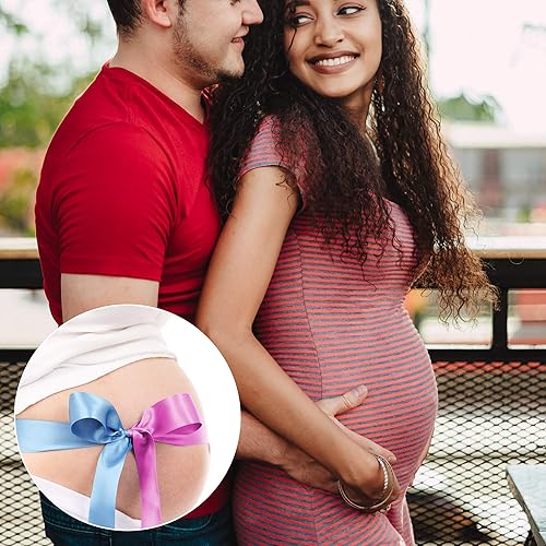 Miniatura 6 de DIRAVO Banda para el vientre de maternidad para embarazo, antideslizante, de silicona, elástica, para el embarazo