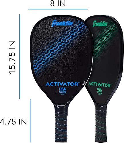 Miniatura 3 de Franklin Sports Juego de palas y pelotas de pickleball – Raquetas de madera de pickleball + bolas de pickleball – Activador – Aprobado por