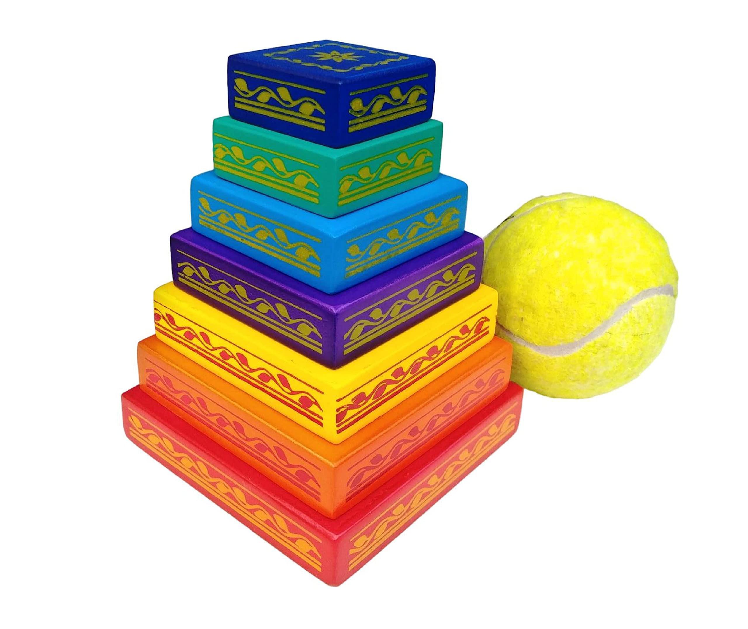 GYANOTOY Wooden Lagori/Pitthu/Seven Stone Game - Multicolor (B0C39FYNDD) Amazon Price History, Amazon Price Tracker