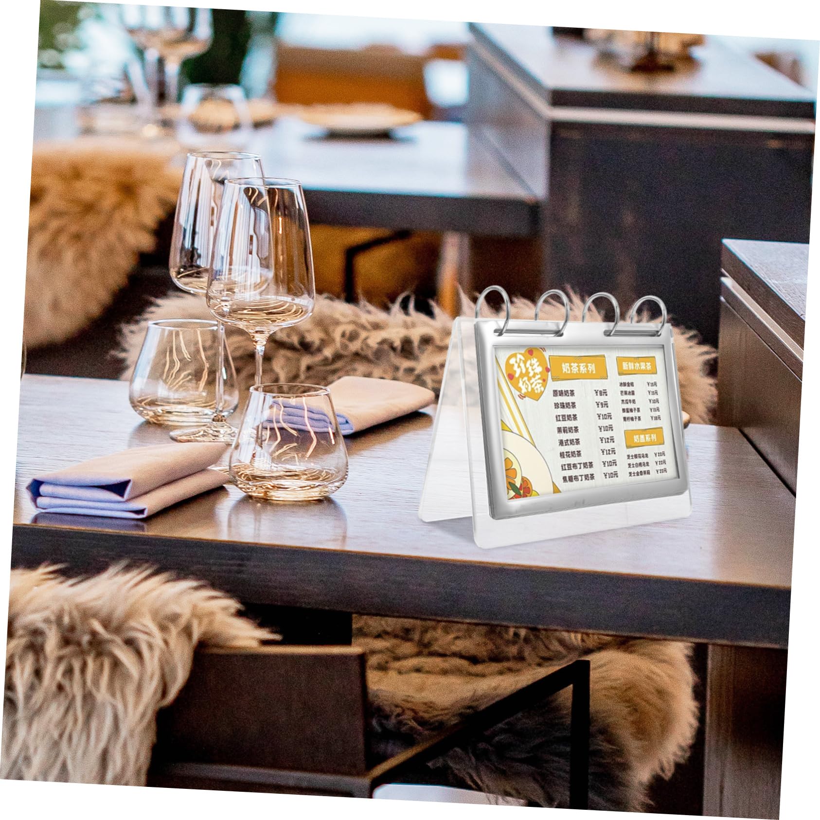3stücke Klarer Menüständer Für Restaurants Und Supermärkte Eleganter Preisschildhalter Für Tischwerbung Transparent Langlebig Und Vielseitig Einsetzbar