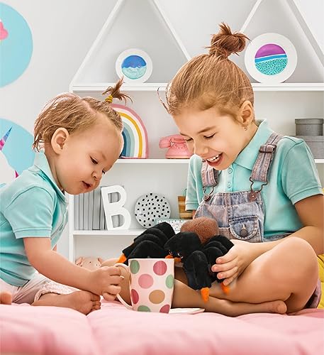 Miniatura 5 de DolliBu Animal de peluche de araña  Tarántula salvaje suave y abrazable adorable juguete de peluche para jugar lindos animales del desierto regalo