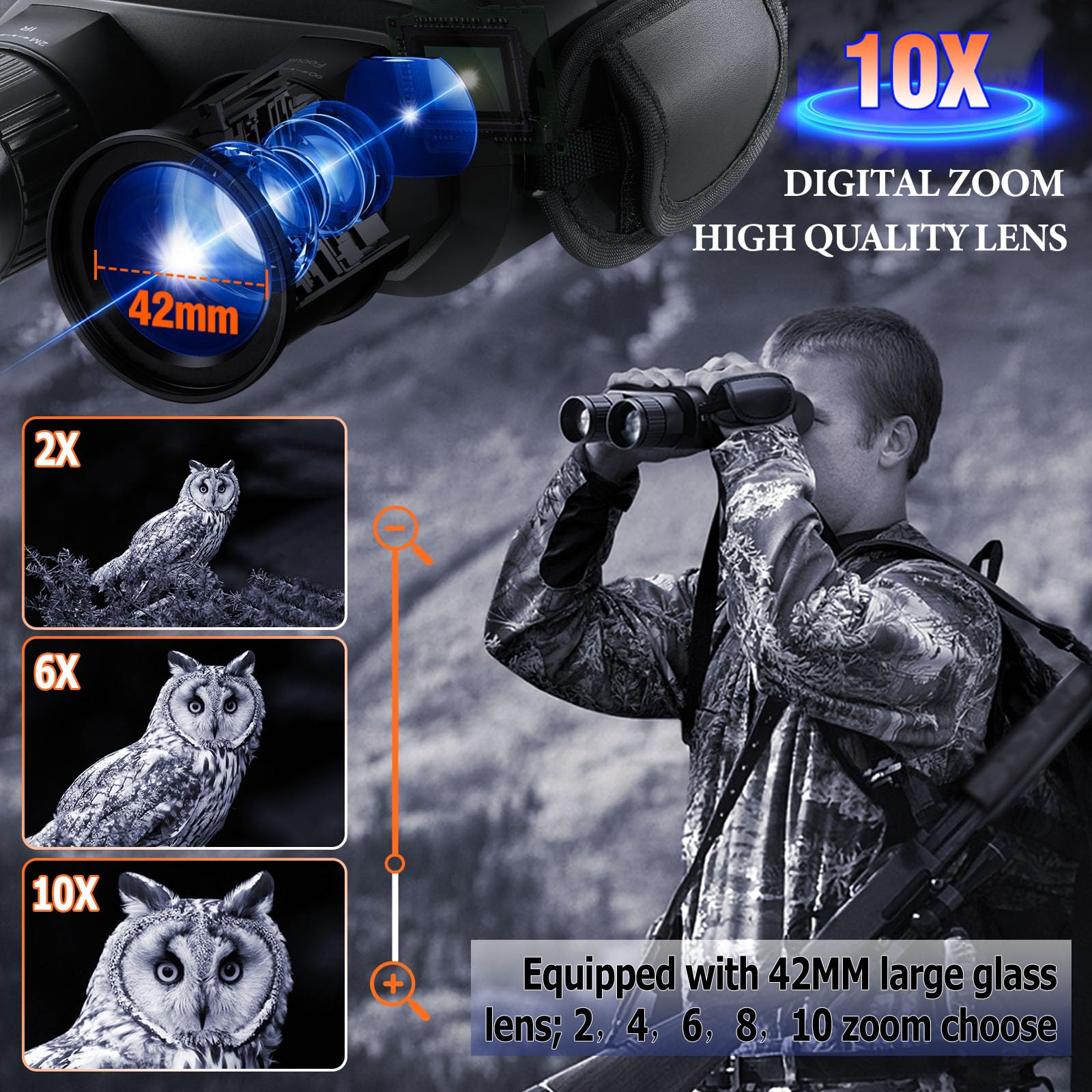 Amazon.co.jp: スーパーナイトビジョン双眼鏡 レンジ機能付き - 2624FT