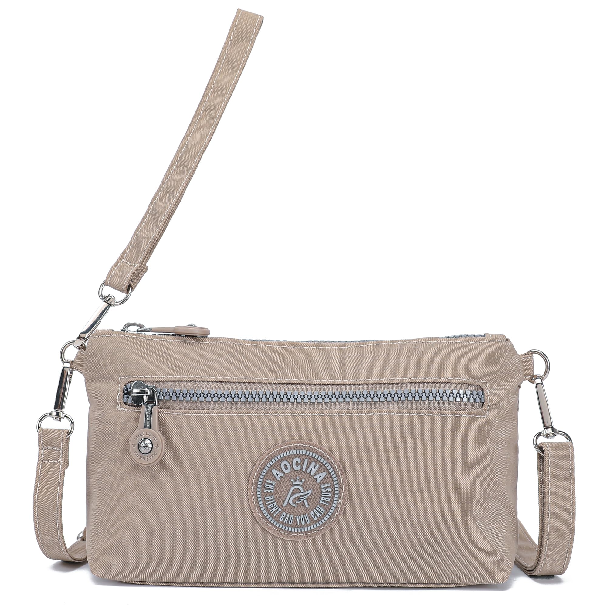 AOCINA Small Wristlet Wallet for Women RFID Blocking Crossbody Purse Gifts for Valentines Day Nylon Cell Phone Purses