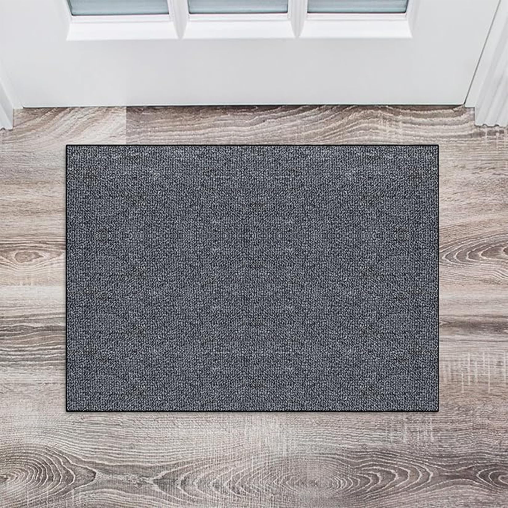 CUIMEI Reusable Training Pads 80 x 480 cm Non-Slip Stain-Resistant Front Door Entrance Home Décor with Non-Slip Rubber Backed for Hall and Stairs, Dark Grey