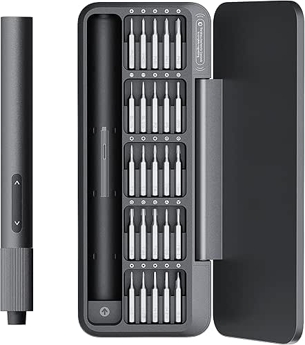 HOTO 25-in-1 Mini Electric Screwdriver, 3.7V Precision Screwdriver Set, USB-C