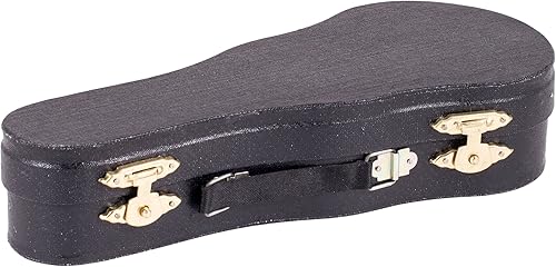 Miniatura 5 de Broadway Gifts Co. Guitarra clásica de cuerda de acero con funda protectora de púa y figura de soporte de 7 pulgadas