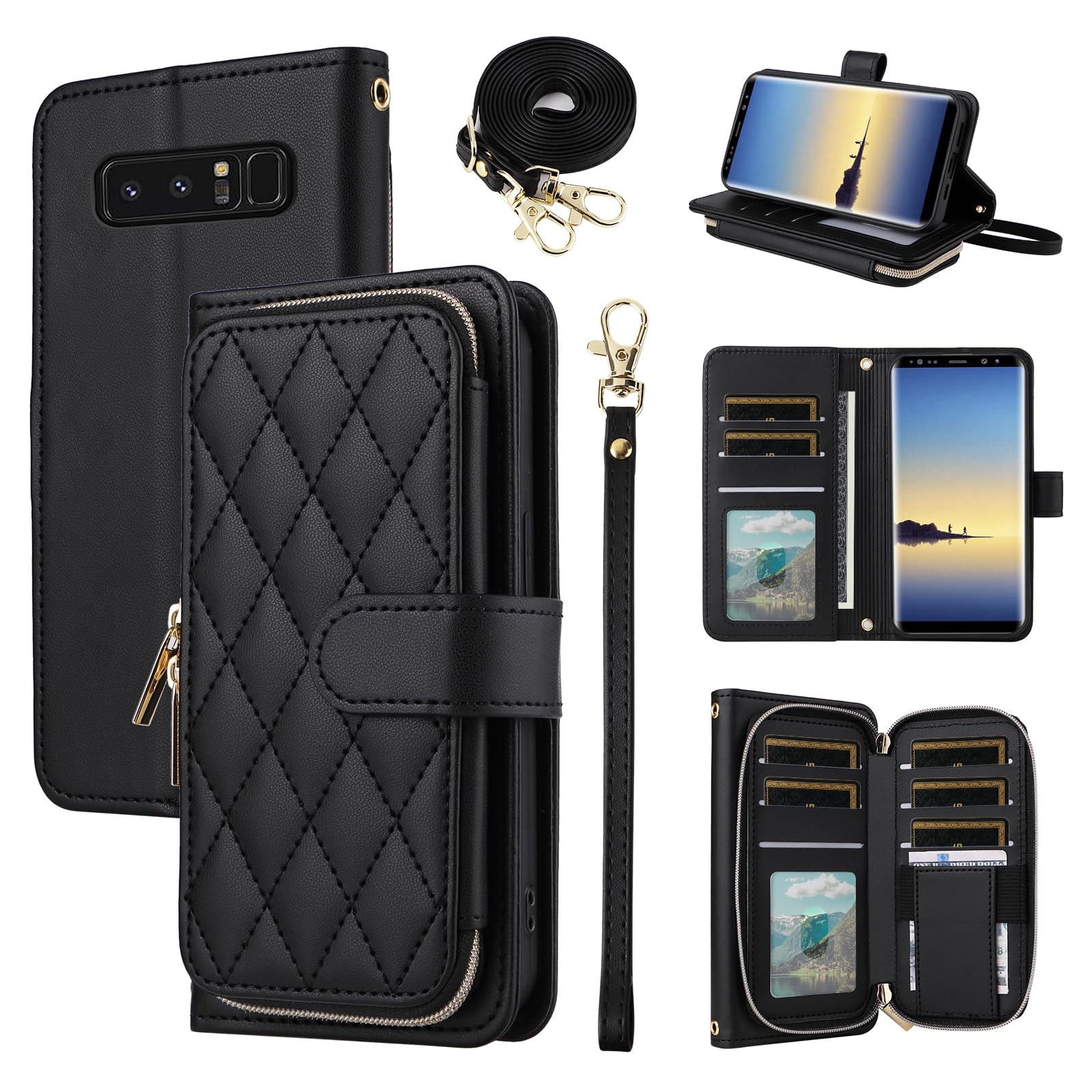 Coque Samsung Note 8 avec fermeture éclair résolvant le manque de place - 8