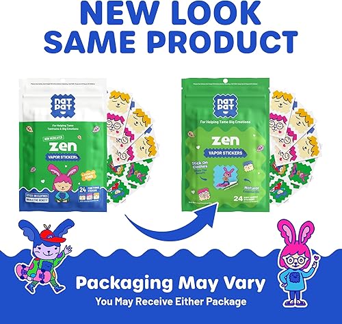 Miniatura 8 de NATPAT Zen Patch Calcomanías Calmantes del Estado de Ánimo para Niños y Adultos - Libre de Químicos y Medicamentos, Apoyo del Estado de Ánimo para