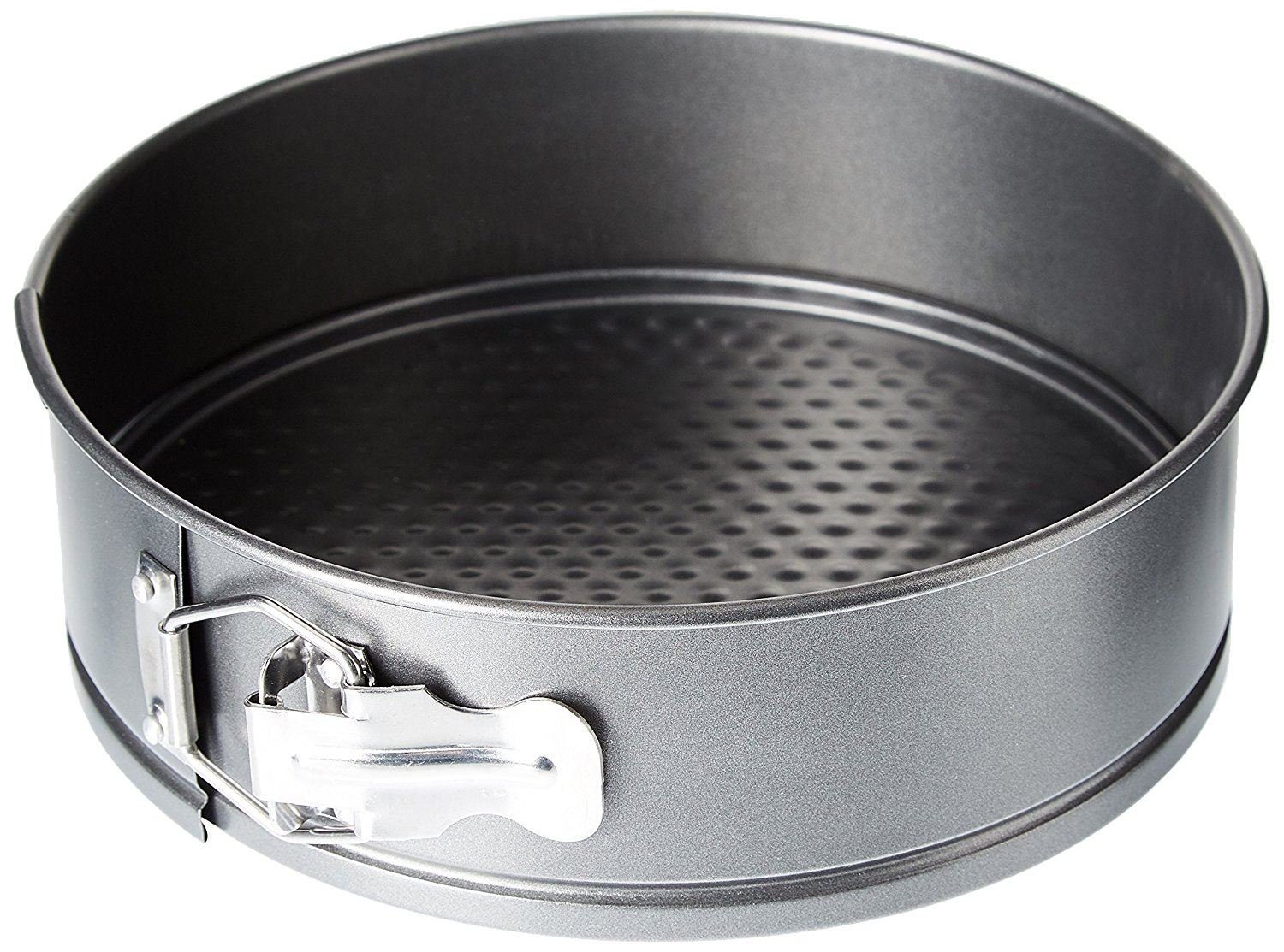 Concept4u Spring Form Cake Tin Round Non-Stick Cake Pan Loose Base Baking Pan Tray Easy Release Bakeware Cakes and Cheesecake Grey 23cm