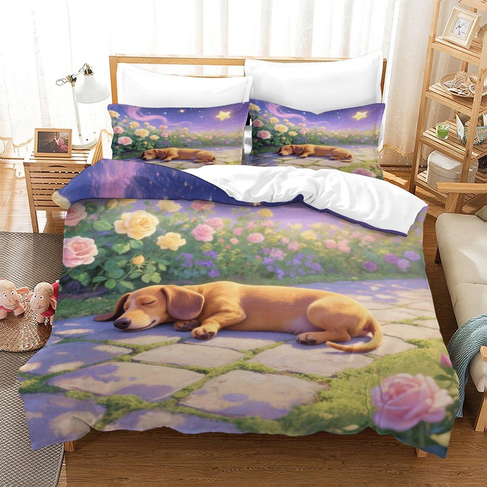 Housse de couette Teckel lit enfant pour créer une chambre cosy et douce