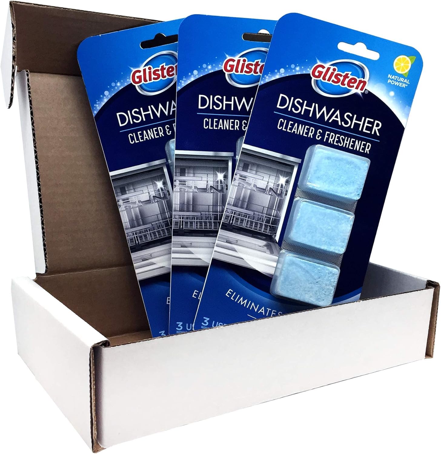 Glisten Dishwasher Cleaner & Freshener, 3 Tablets : Health & Household