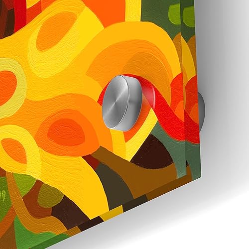 Miniatura 3 de Epic Art 'Cuatro girasoles' de Mandy Budan, arte de pared de vidrio acrílico, 36 x 24 pulgadas