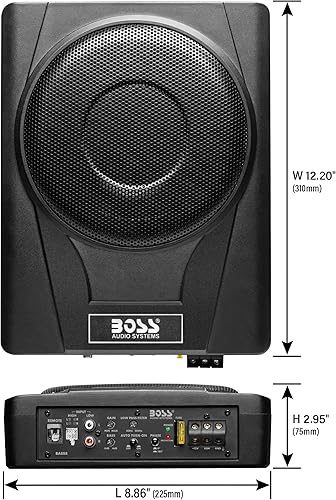 Miniatura 4 de BOSS Audio Systems BASS8K - Kit de cableado de amplificador y subwoofer para automóvil de 8 pulgadas, 800 vatios de potencia máxima, debajo del
