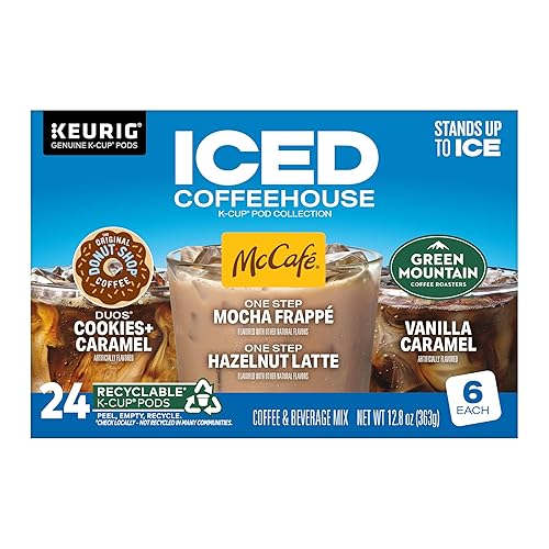 Miniatura 9 de The Original Donut Shop® K-Cup Iced Duos Galletas y Café Caramelo - Compatible con Keurig Brewer - Mediano - 24 / Caja